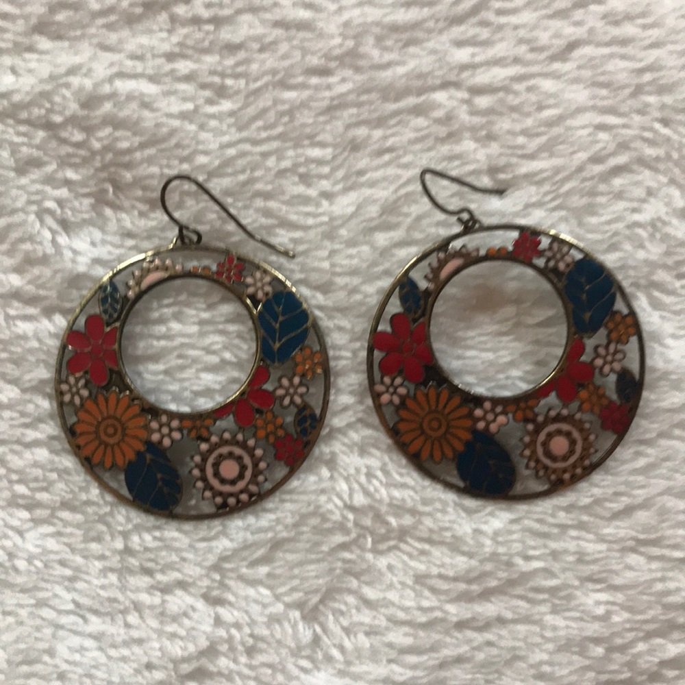 Floral earrings